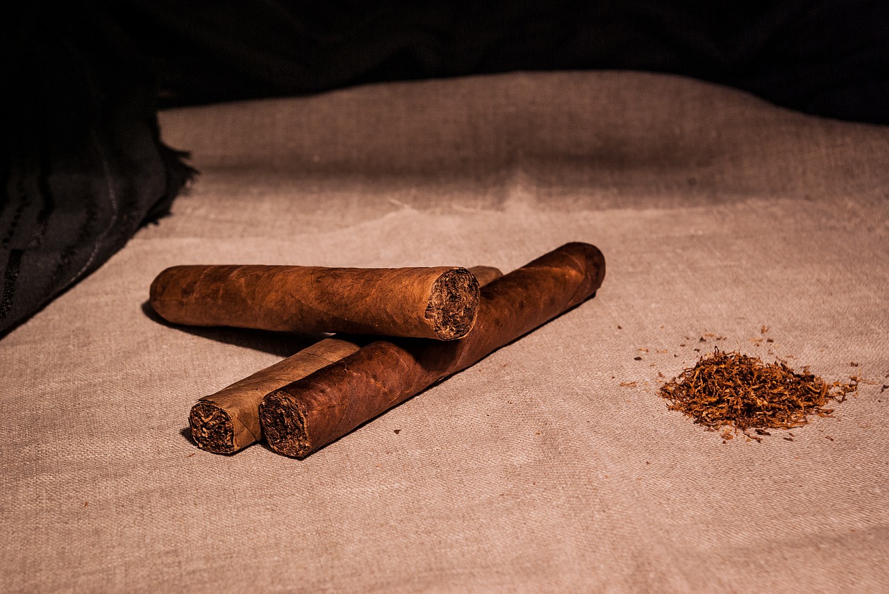 Three Cigars and tobacco