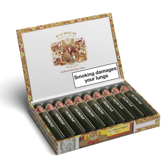 Punch Cigar Punch Cigars Box of 10 Tubos Havana house havana