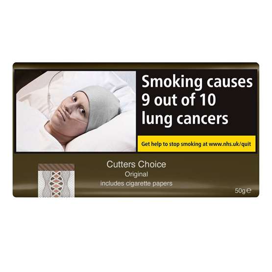 Cutters Choice Original Hand Rolling Tobacco 50g Single Pack Havana