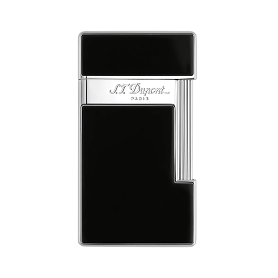 S.T. Dupont Slimmy Single Jet Lighter Black/Chrome Havana House