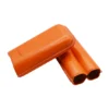 Jemar Orange Leather Cigar Case - 2 Robusto - Image 2