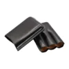 Jemar Black Leather Cigar Case - 3 Robusto - Image 2