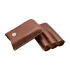Jemar Brown with Metal Badge Leather Cigar Case - 3 Robusto - Image 2