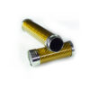 VSB Carbon Fibre Cigar Tube - Gloss Gold & Stainless Steel - Image 2