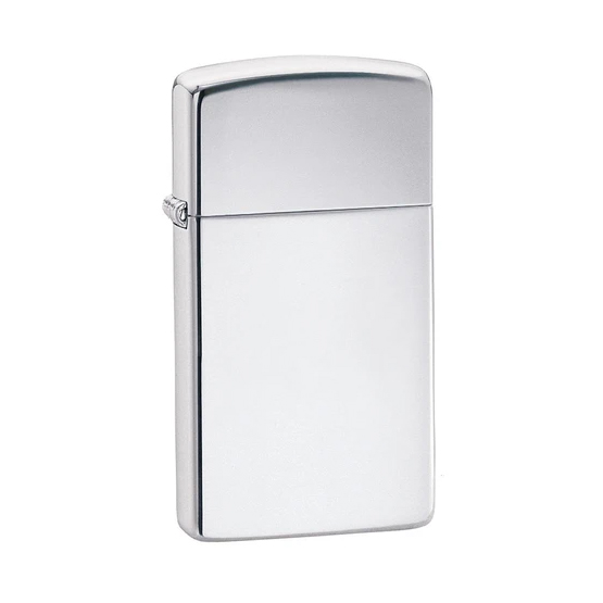 Zippo Slim High Polish Chrome Soft Flame Lighter 1610