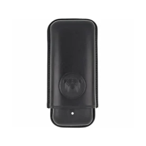 Dunhill Whitespot Bulldog Black Cigar Case - 2 Robusto