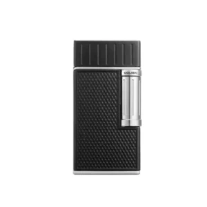 Colibri Julius Classic Double Flame Cigar Lighter - Black & Chrome