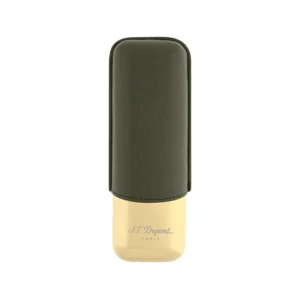 S.T.Dupont 2 Cigar Case - Khaki Gr/Golden